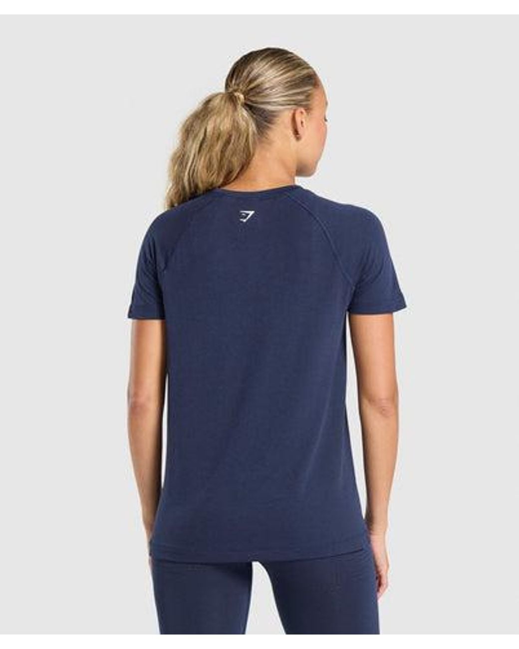 GYMSHARK Blue Vital Seamless 2.0 Light T-Shirt