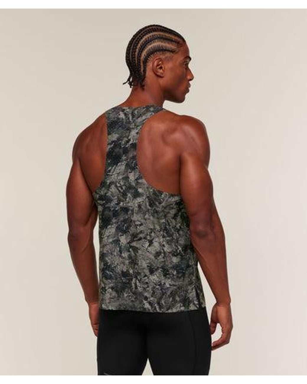 GYMSHARK Brown Running Elite Boxy Race Vest for men