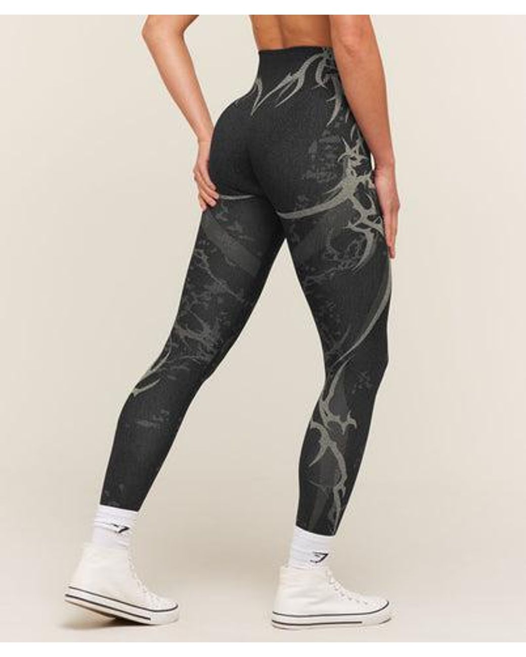 GYMSHARK Blue Storm Seamless Leggings