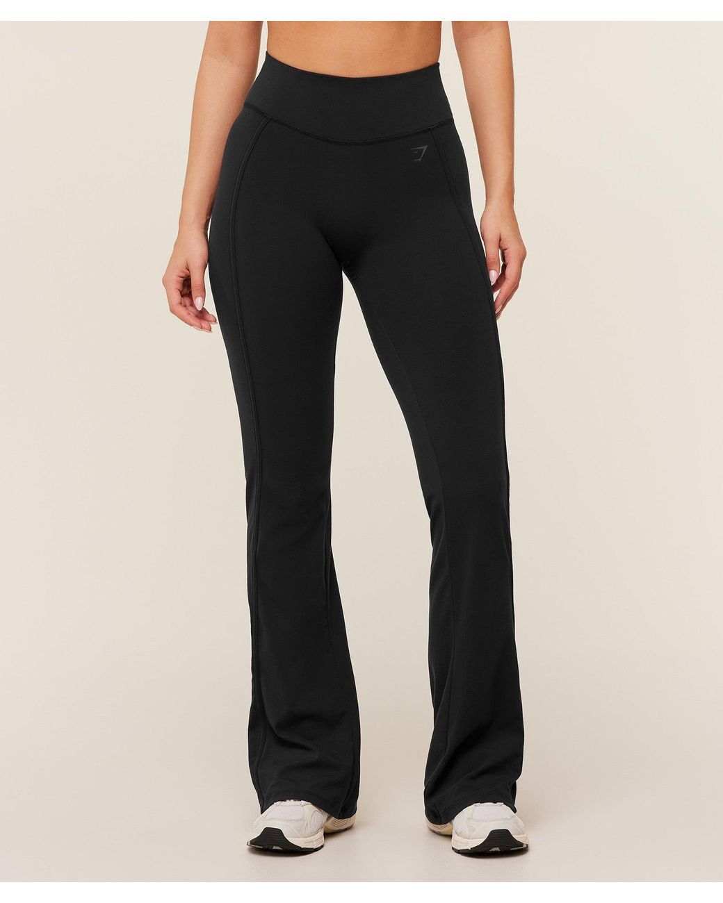 GYMSHARK Black Corset Flare Legging