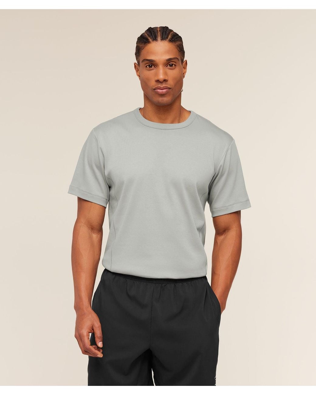 GYMSHARK Gray Off Duty T-Shirt for men