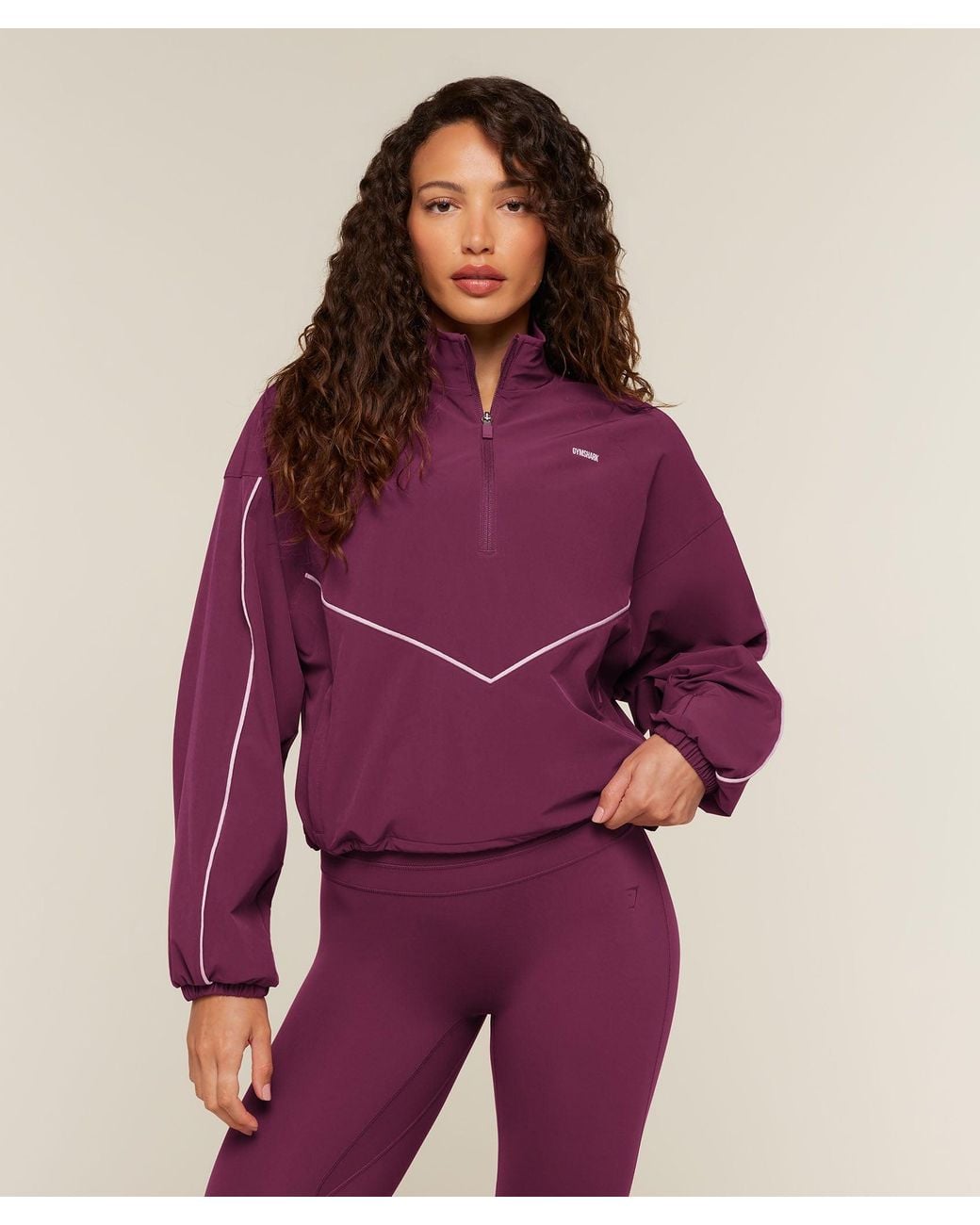 GYMSHARK Purple Track Jacket