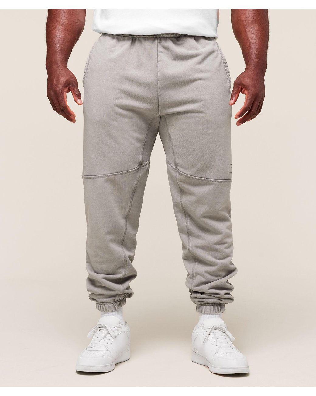 GYMSHARK Gray Power Washed Jogger for men