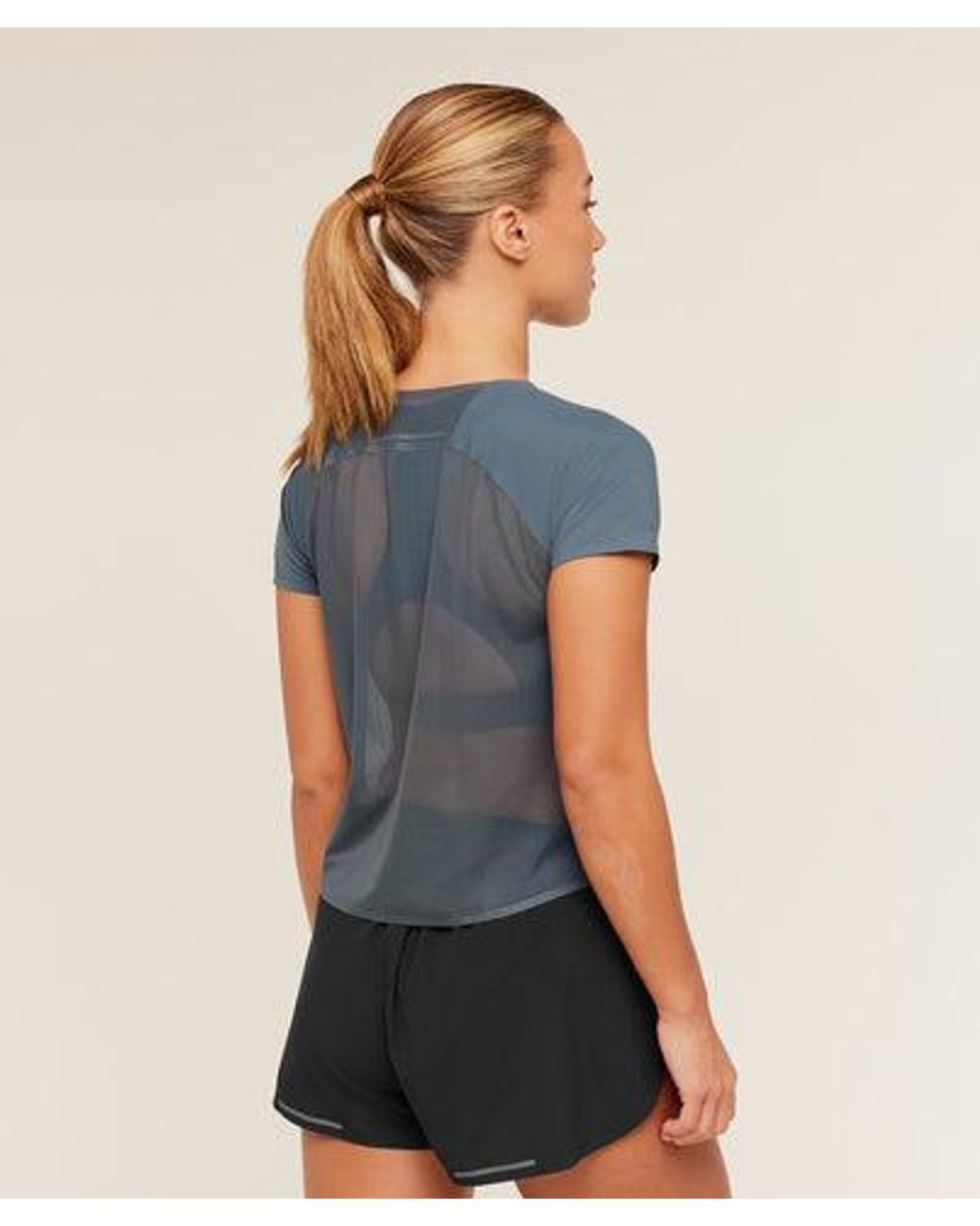 GYMSHARK Blue Running Elite T-Shirt