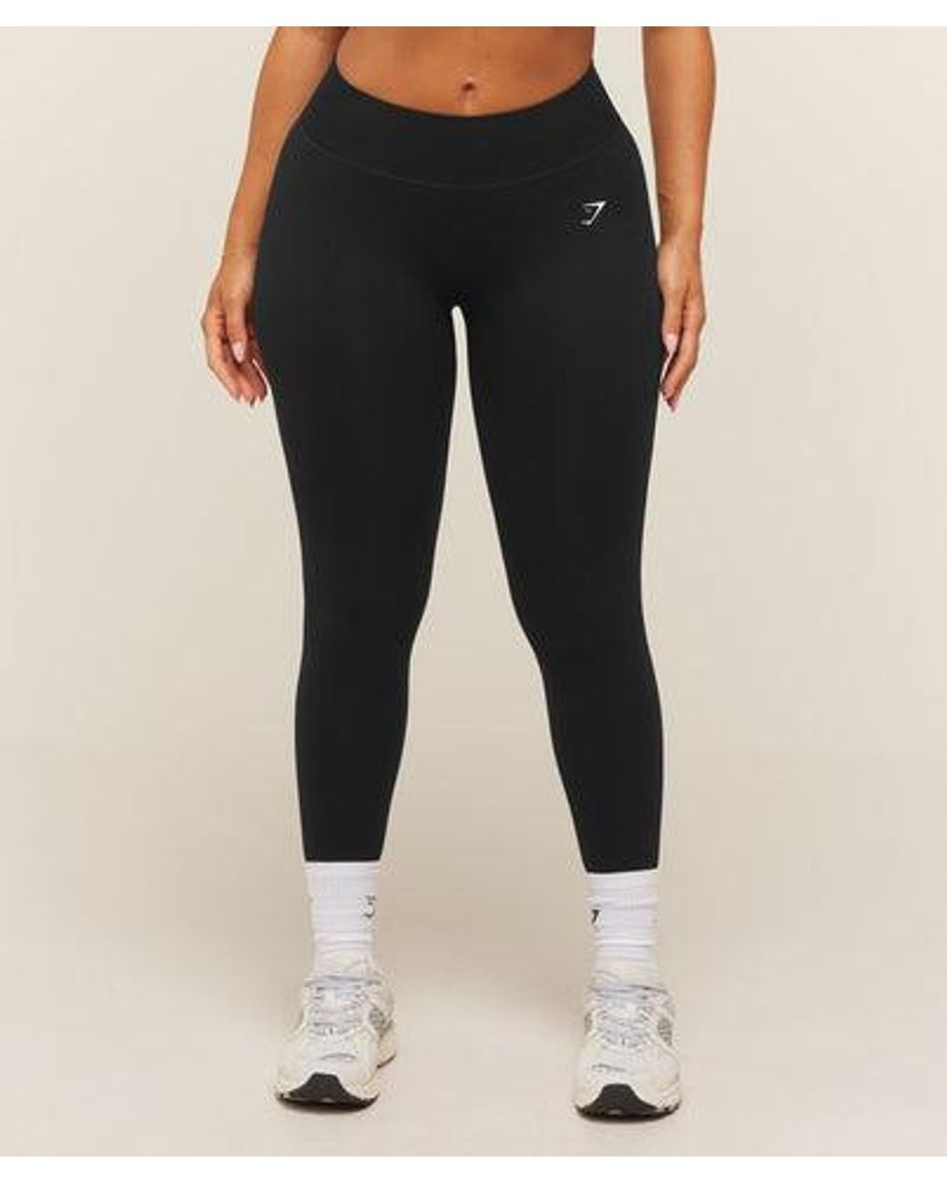 GYMSHARK Black Lift Seamless 2.0 Mid-Rise Leggings