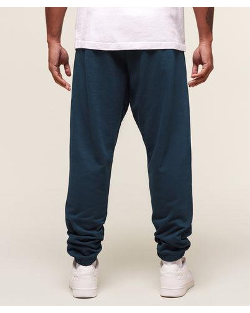 GYMSHARK Blue Essential Oversized Joggers for men