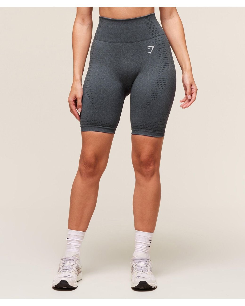 GYMSHARK Blue Vital Seamless 7 Inch Shorts