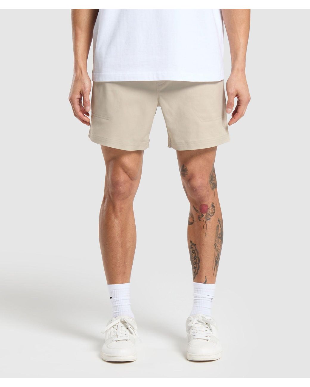 GYMSHARK White Rest Day Woven Shorts for men