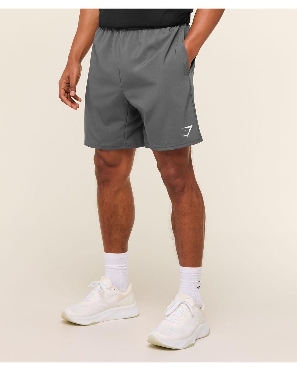 GYMSHARK Gray Arrival 7" Shorts for men
