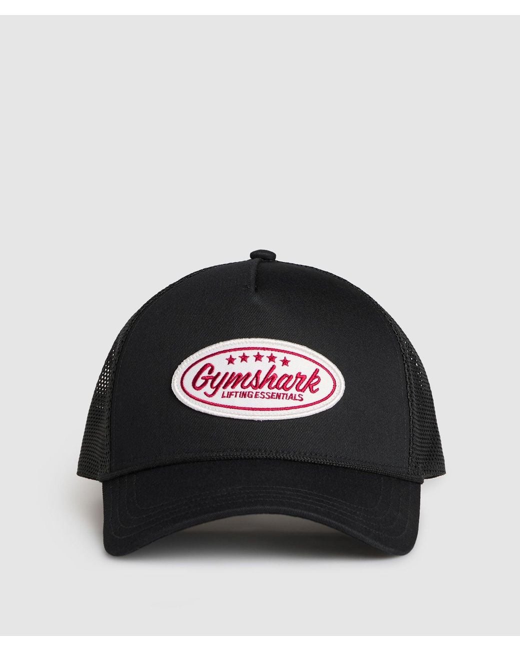 GYMSHARK Black Trucker Cap