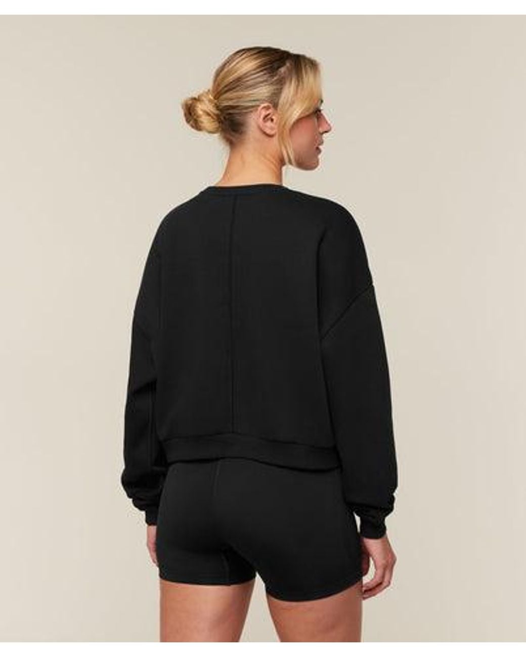 GYMSHARK Black Cosy Luxe Sweatshirt