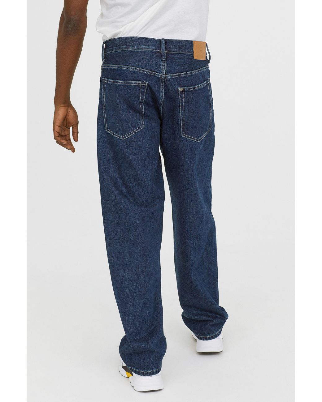 H\u0026M Denim Baggy Jeans in Dark Denim 