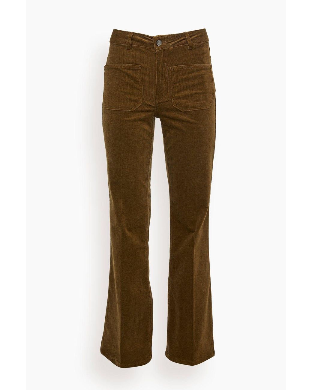 Vanessa Bruno Corduroy Dompay Pant in Red Womens Clothing Jeans Flare and bell bottom jeans 