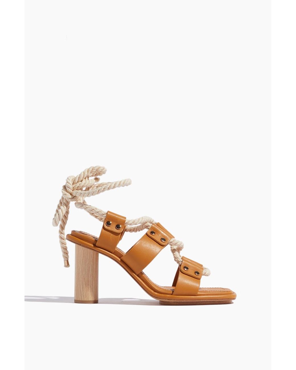 Ulla Johnson Elvie Rope High Heel In Caramel in Natural Lyst