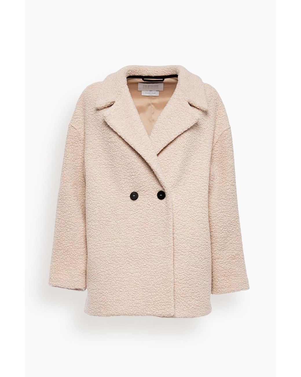 Dropped Shoulder Jacket in Natural 