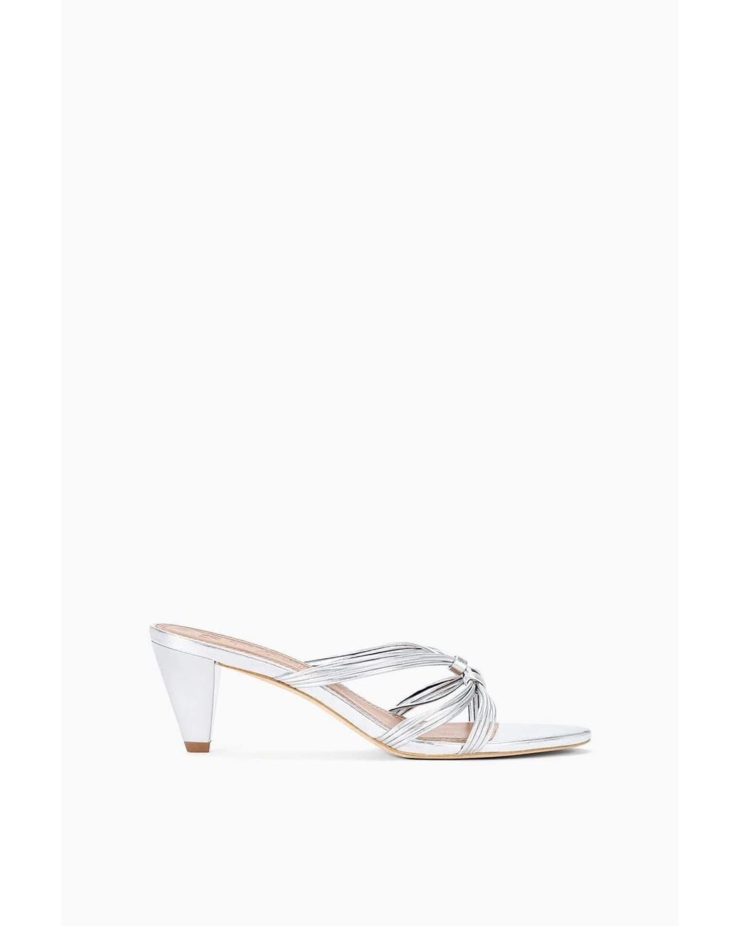 Staud White Carrie Mule