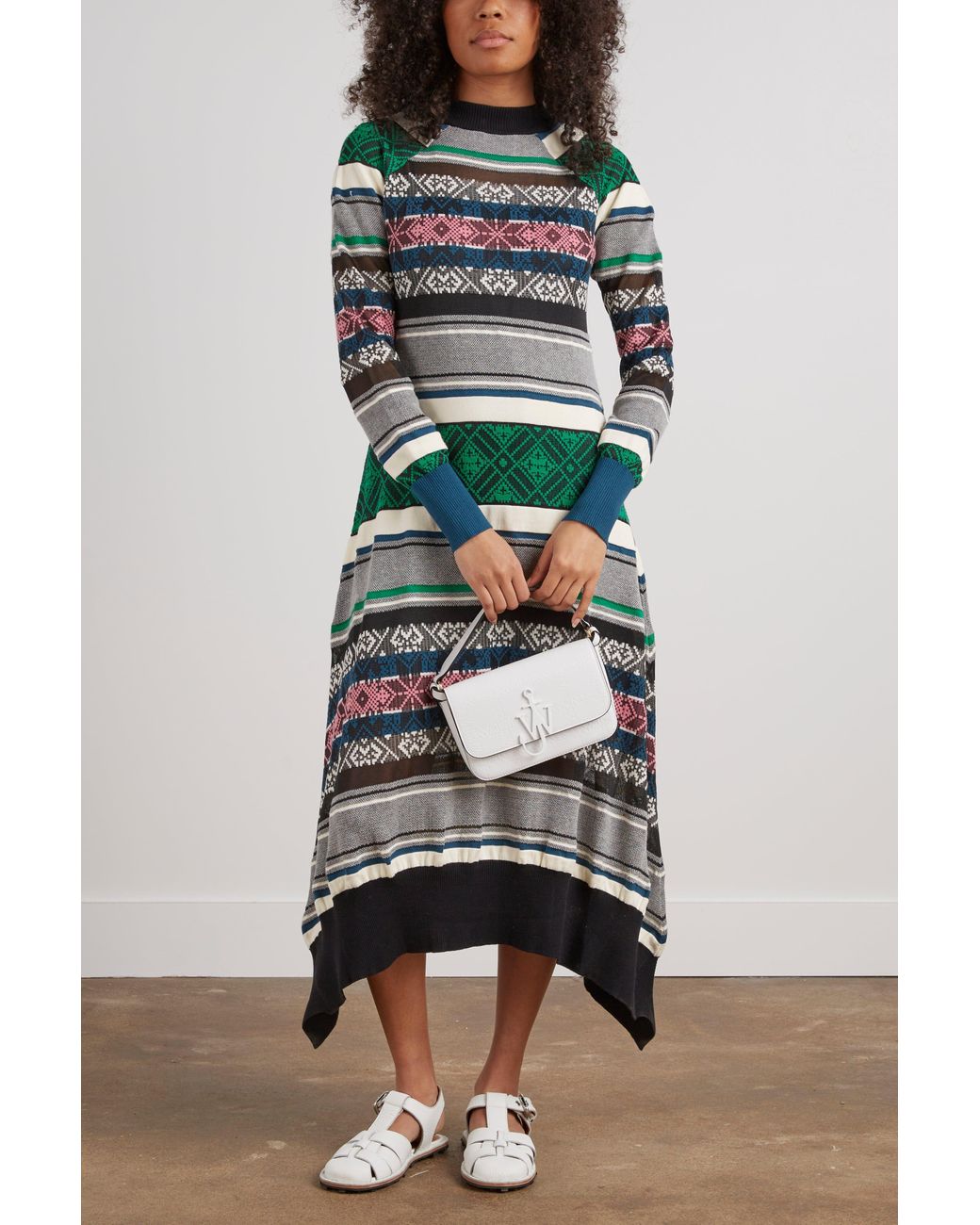 Sacai Women's Rug Jacquard Knit Dress