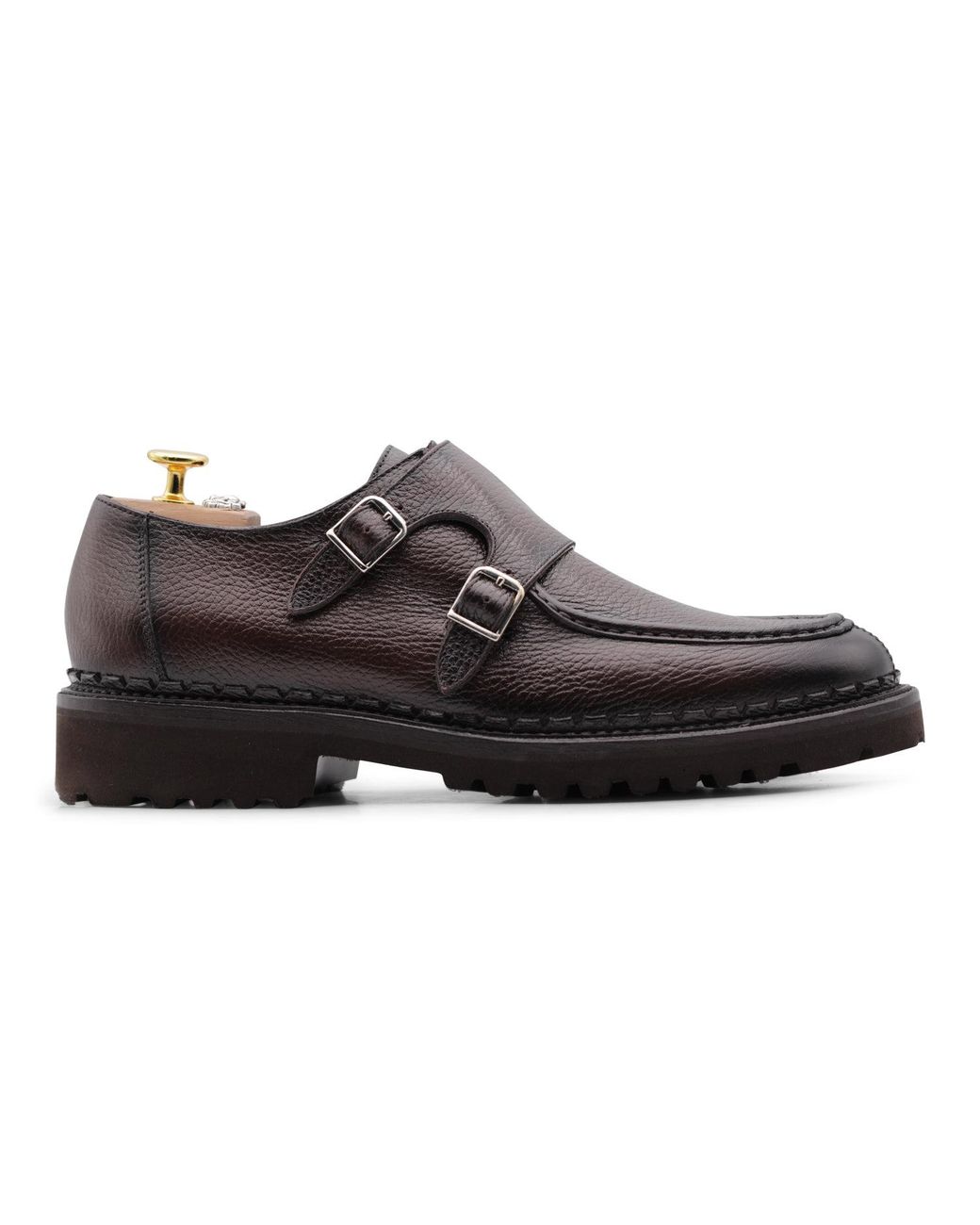 Harris Shoes 1913 Double Buckle With Hand Stitching in Black for Men | Lyst