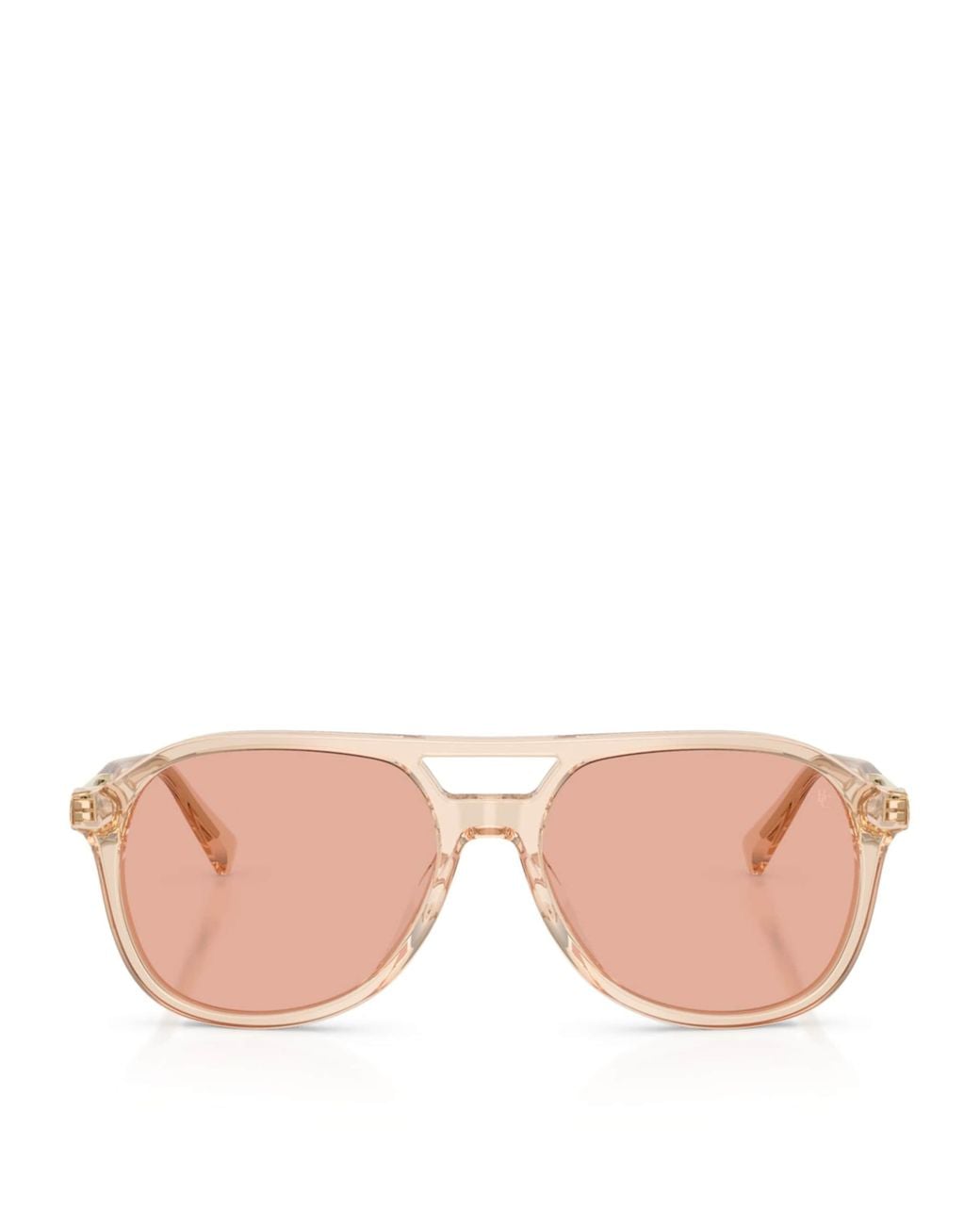 Brunello Cucinelli Pink Acetate Aviator Sunglasses for men