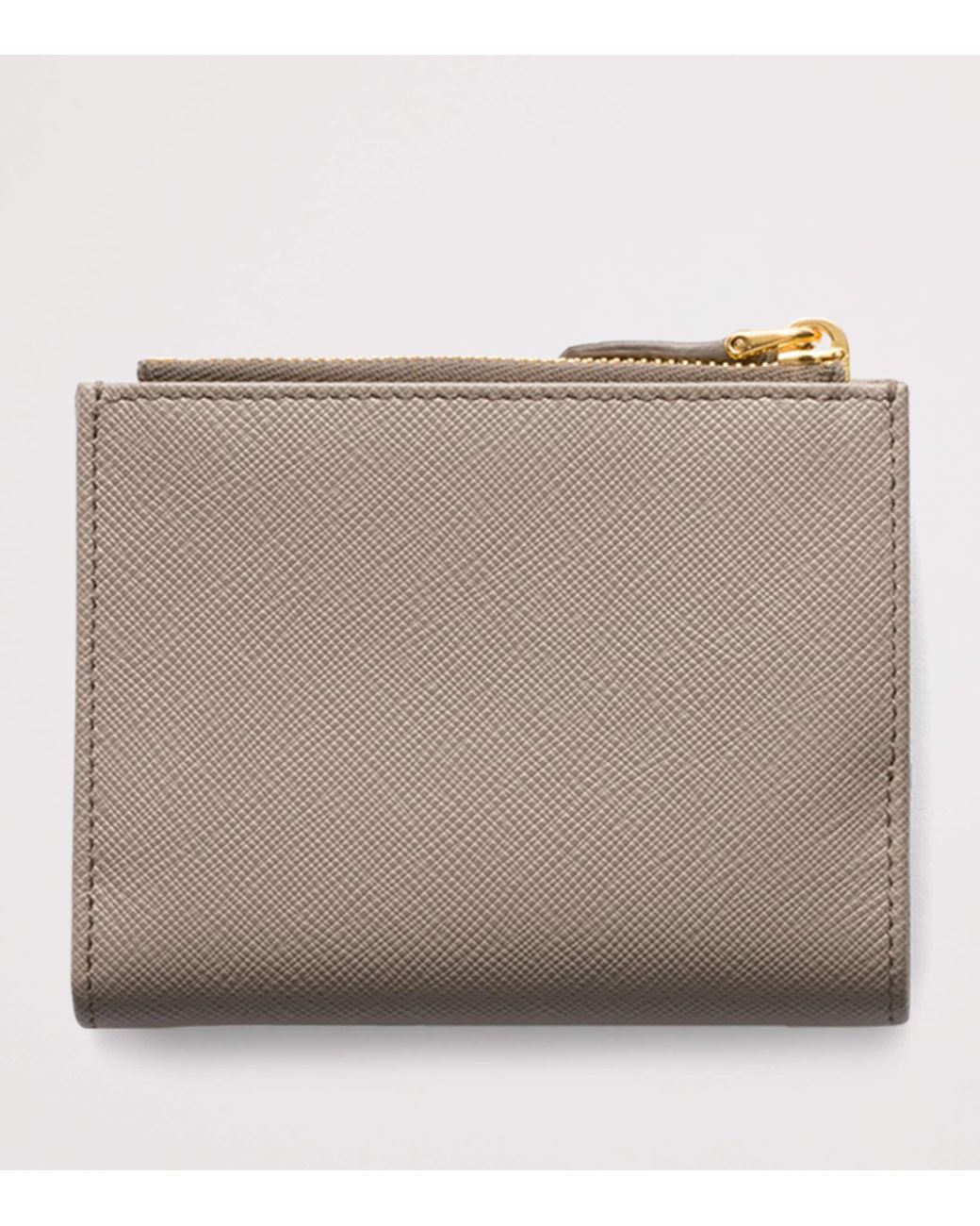 Prada Natural Small Saffiano Leather Wallet