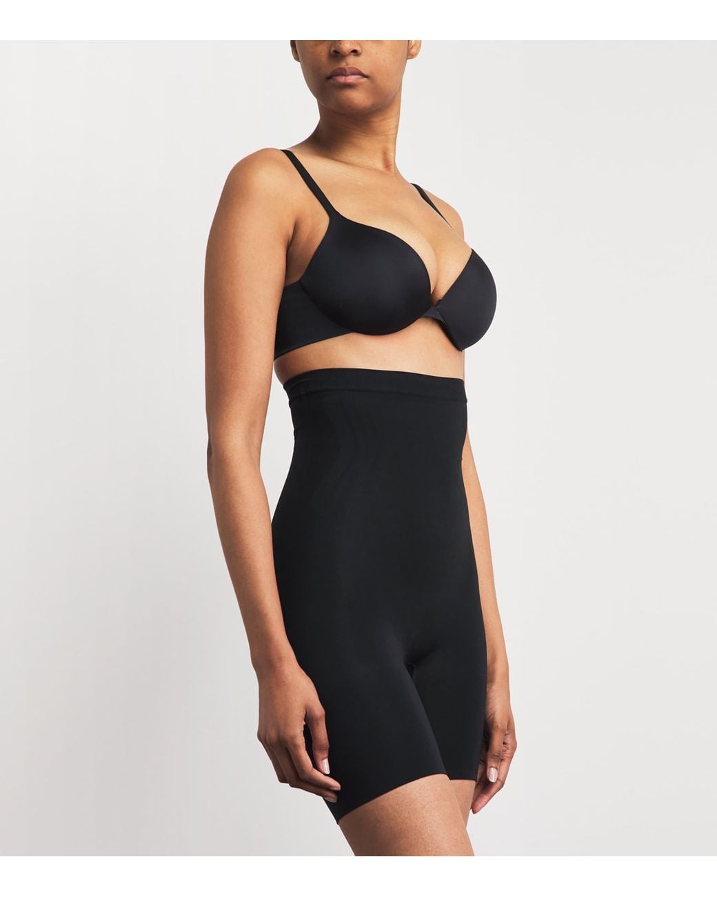 Spanx Black Sculpt Gofigure High-Waist Mid-Thigh Shorts