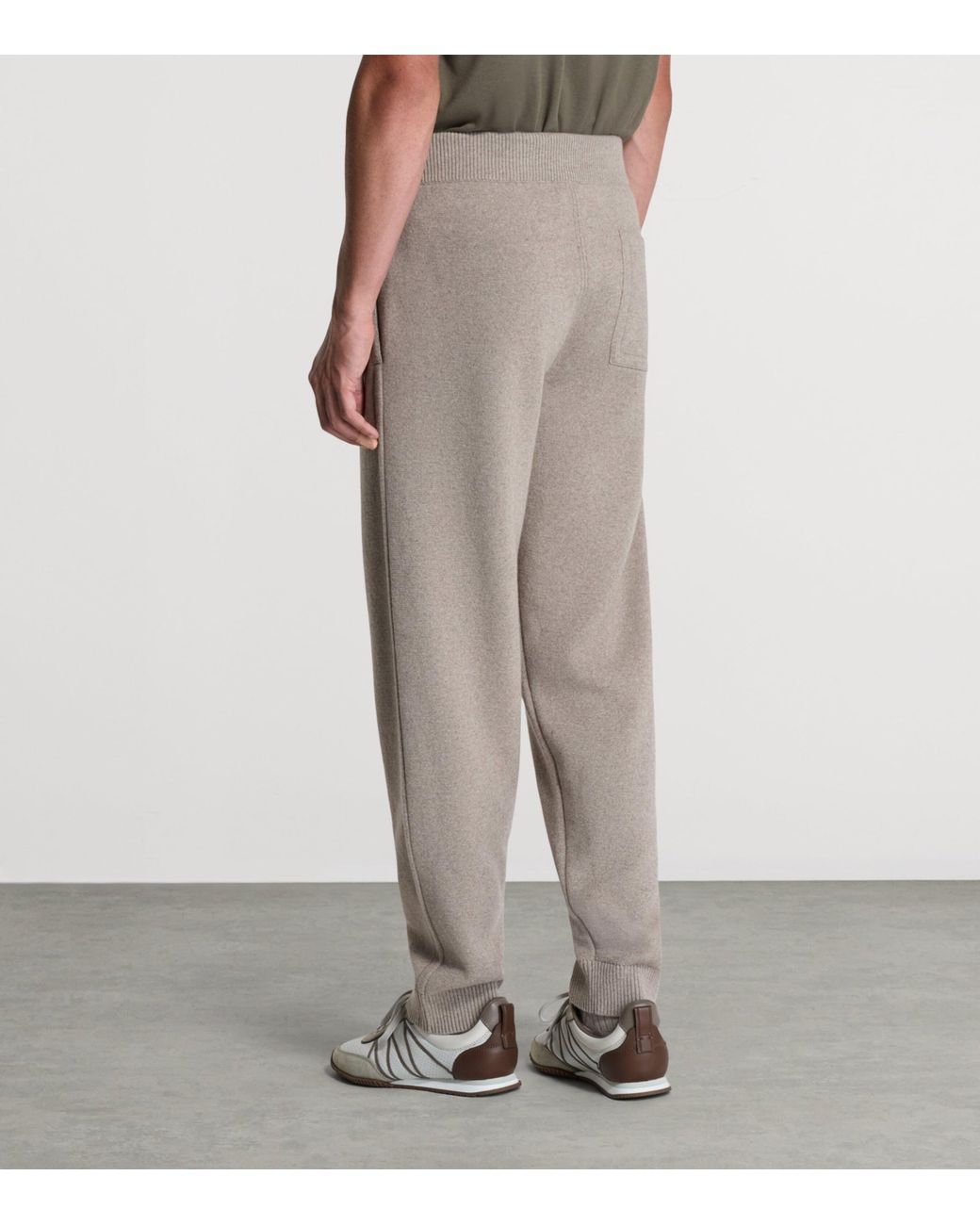 Dunhill Gray Cotton-Cashmere Athluxury Sweatpants for men