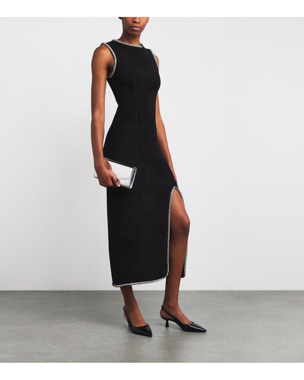 sandro velvet dress MARYLINE - Cocktail / Party dress - noir/black this style measures approximately 47 inches from shoulder to hem Sandro Fuchsia Velvet V-Neck Mini