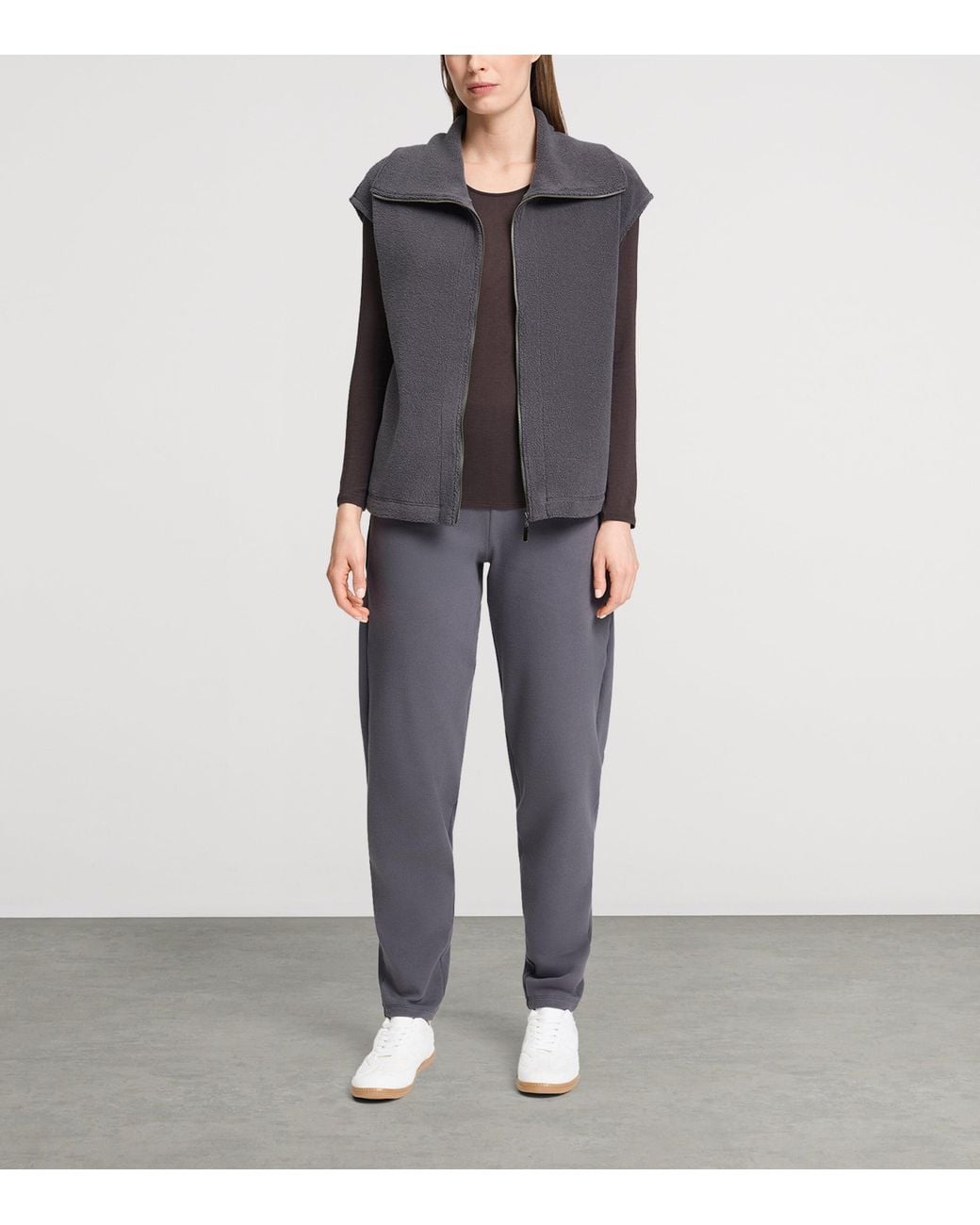 Hanro Gray Fleece Gilet