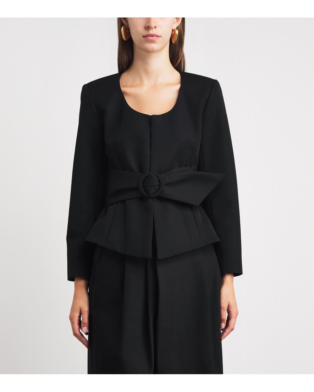 Jacquemus Black Virgin Wool Fitted Miami Jacket