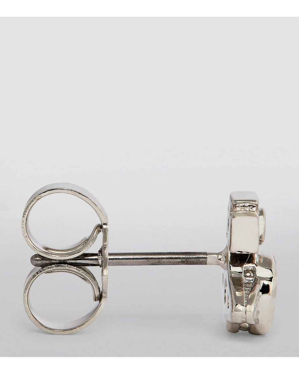 Vivienne Westwood White Mayfair Bas Relief Stud Earrings for men