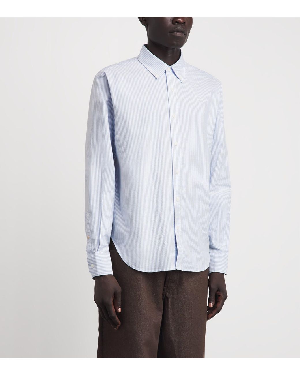 Rag & Bone White Cotton Stripe Shirt for men