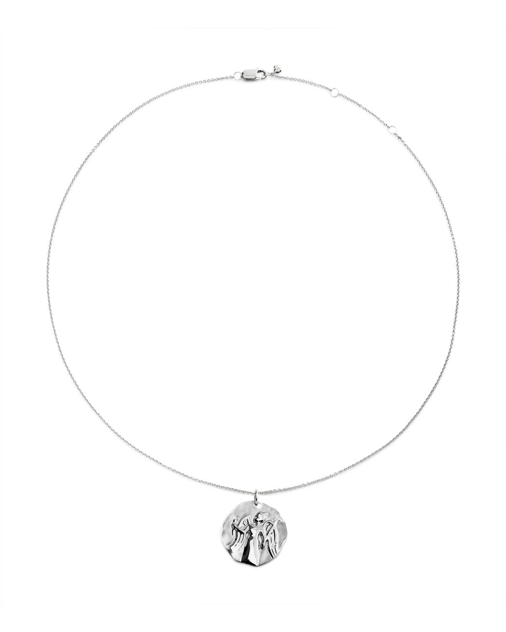 Monica Vinader White Sterling Virgo Zodiac Necklace