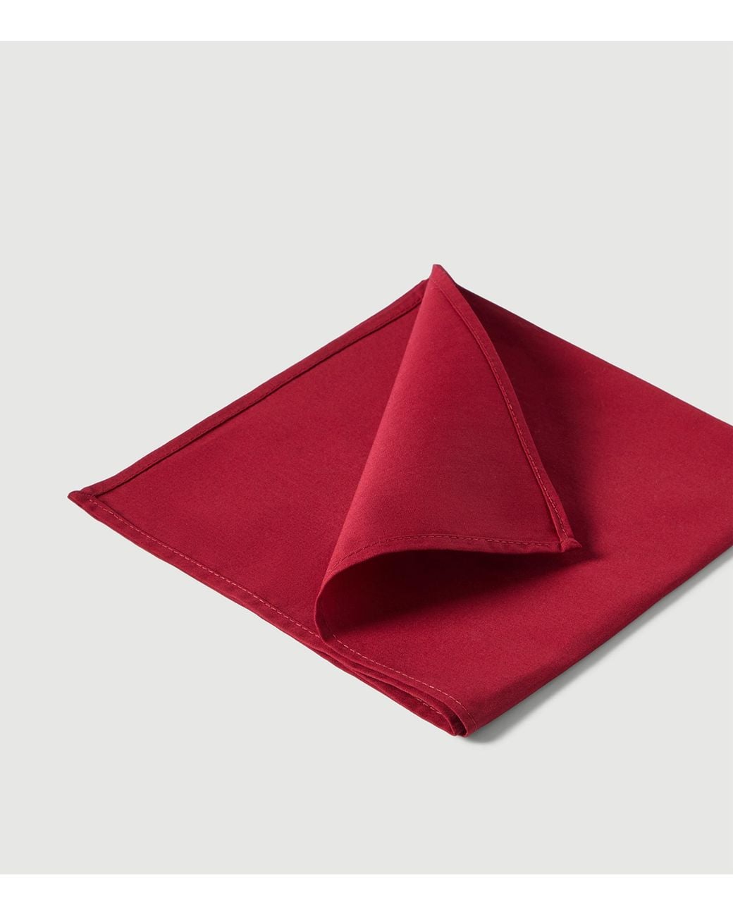 Brunello Cucinelli Red Cotton Pocket Square for men
