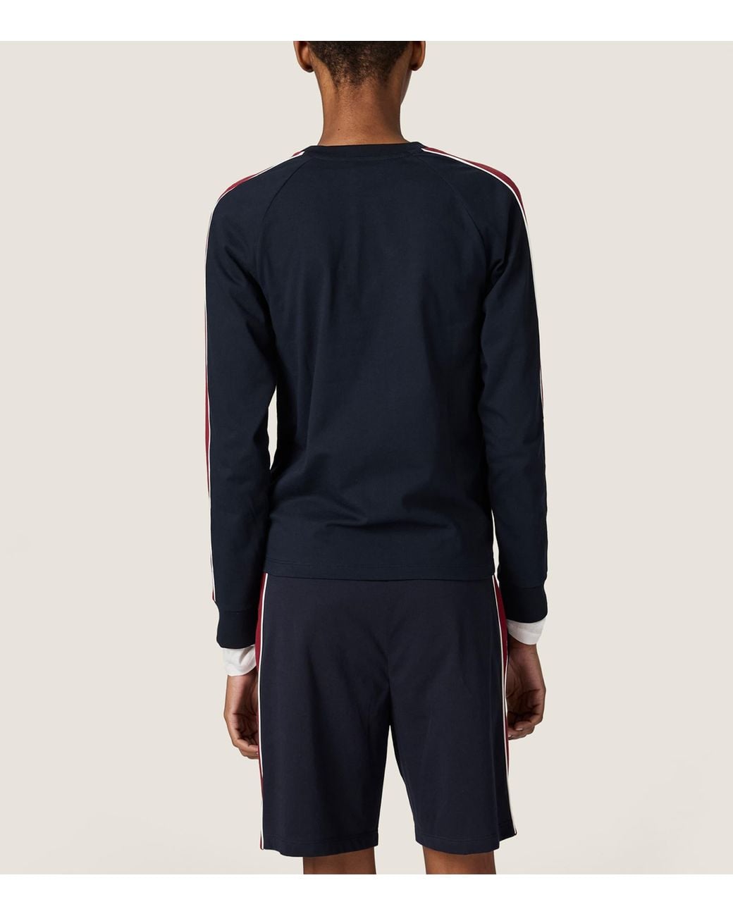 Miu Miu Blue Cotton Jersey Logo Sweater