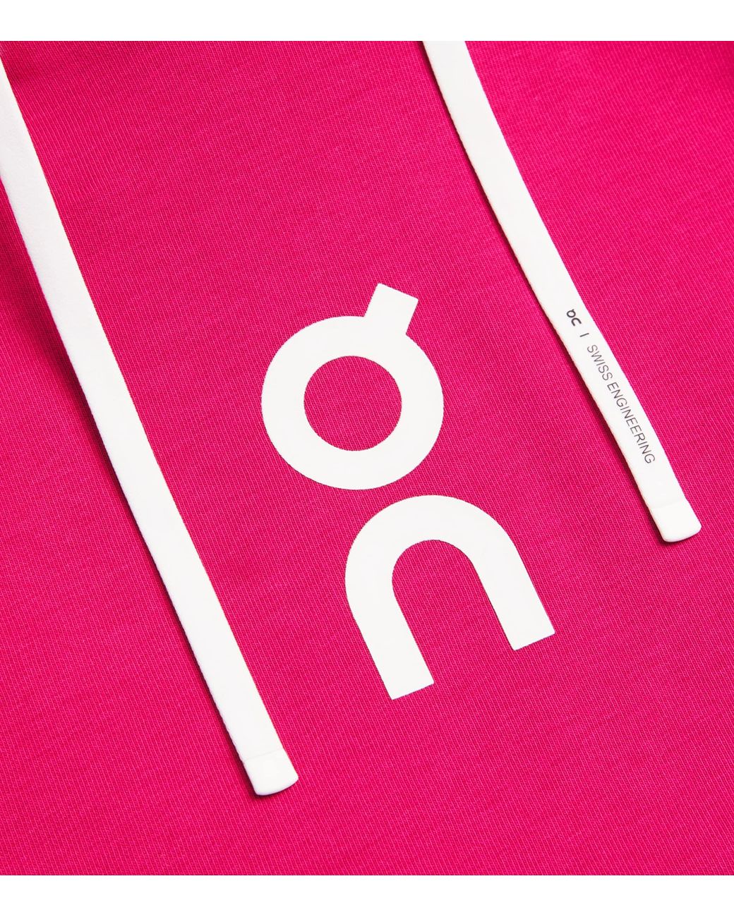 On Shoes Red Organic Cott-Blend Club Hoodie