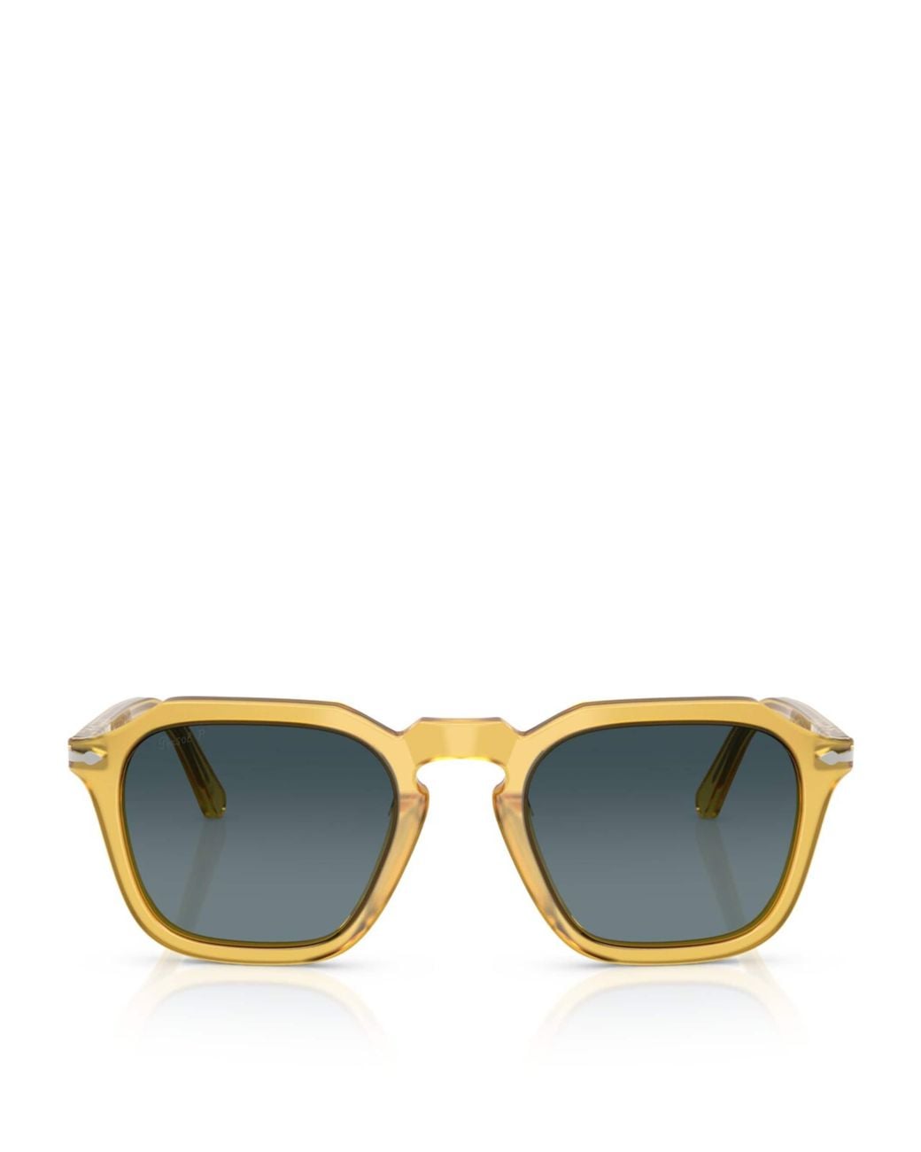 Persol Blue Acetate Square Sunglasses