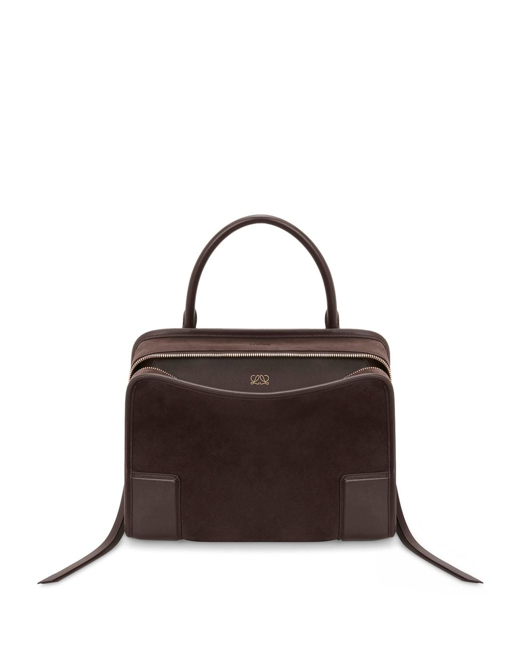 Loewe Brown Medium Suede Amazona 180 Top-Handle Bag