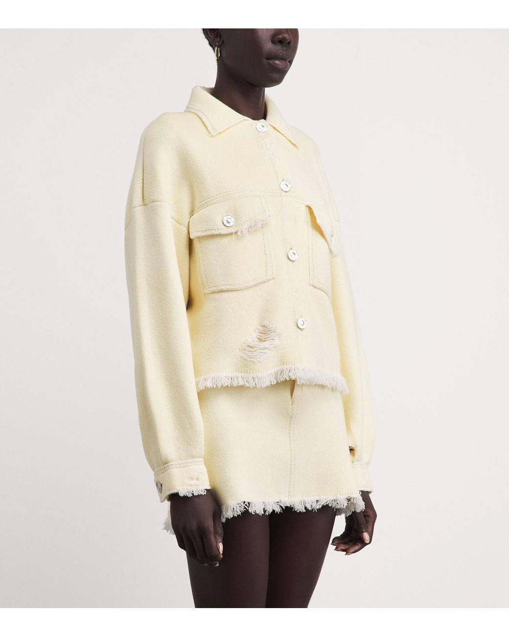 Barrie Natural Cashmere-Cotton Denim Jacket