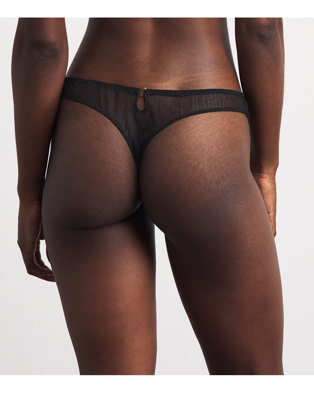 Aubade Black Lace Hidden Treasure Tanga
