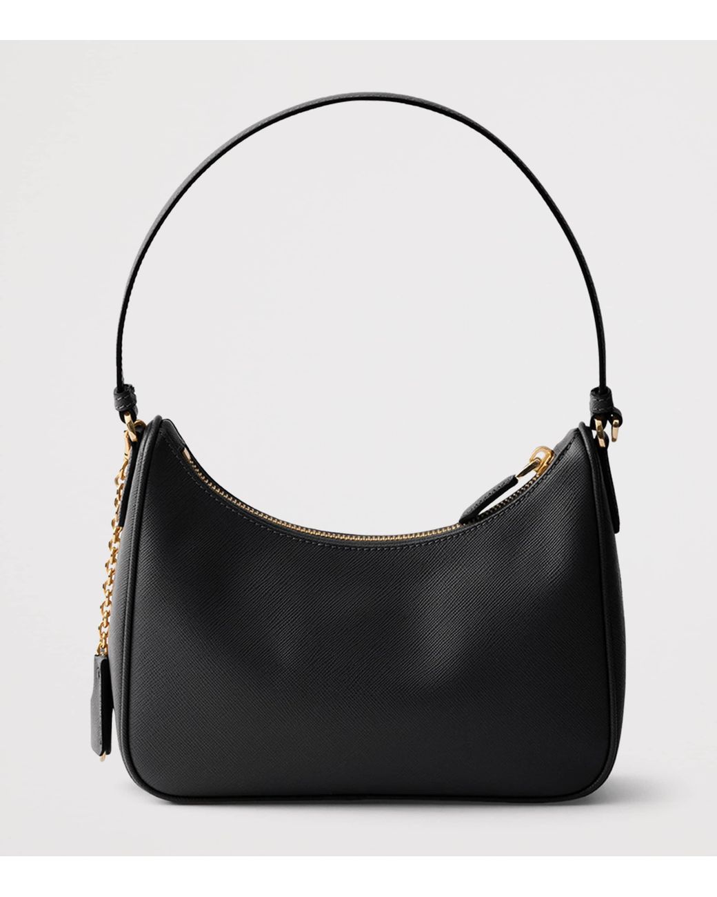 Prada Black Mini Saffiano Leather Re-Edition 2005 Top-Handle Bag