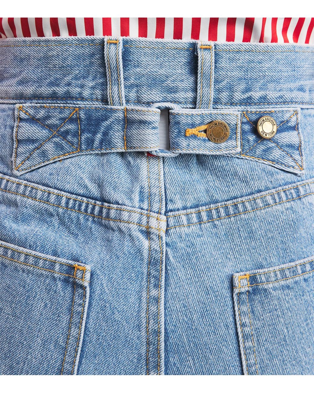 Thom Browne Blue Straight Jeans