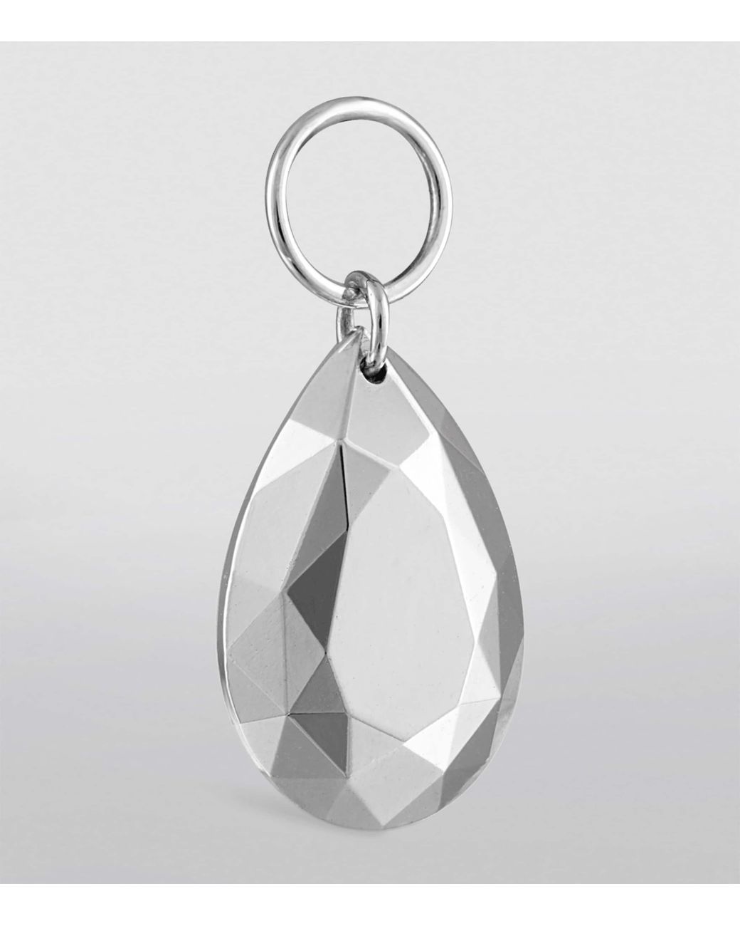 Maria Tash White Faceted Pear Single Charm