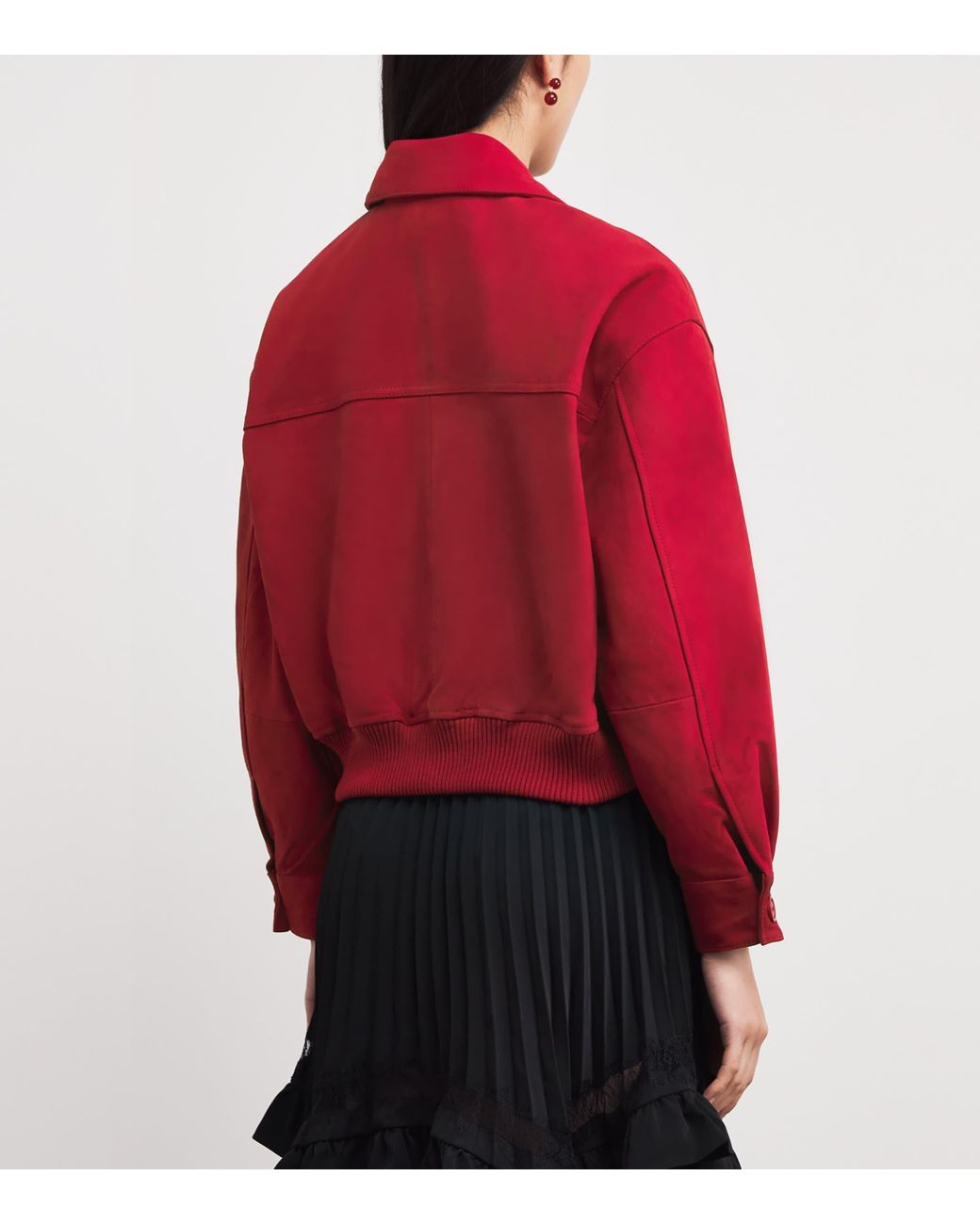 Claudie Pierlot Suede Collared Jacket