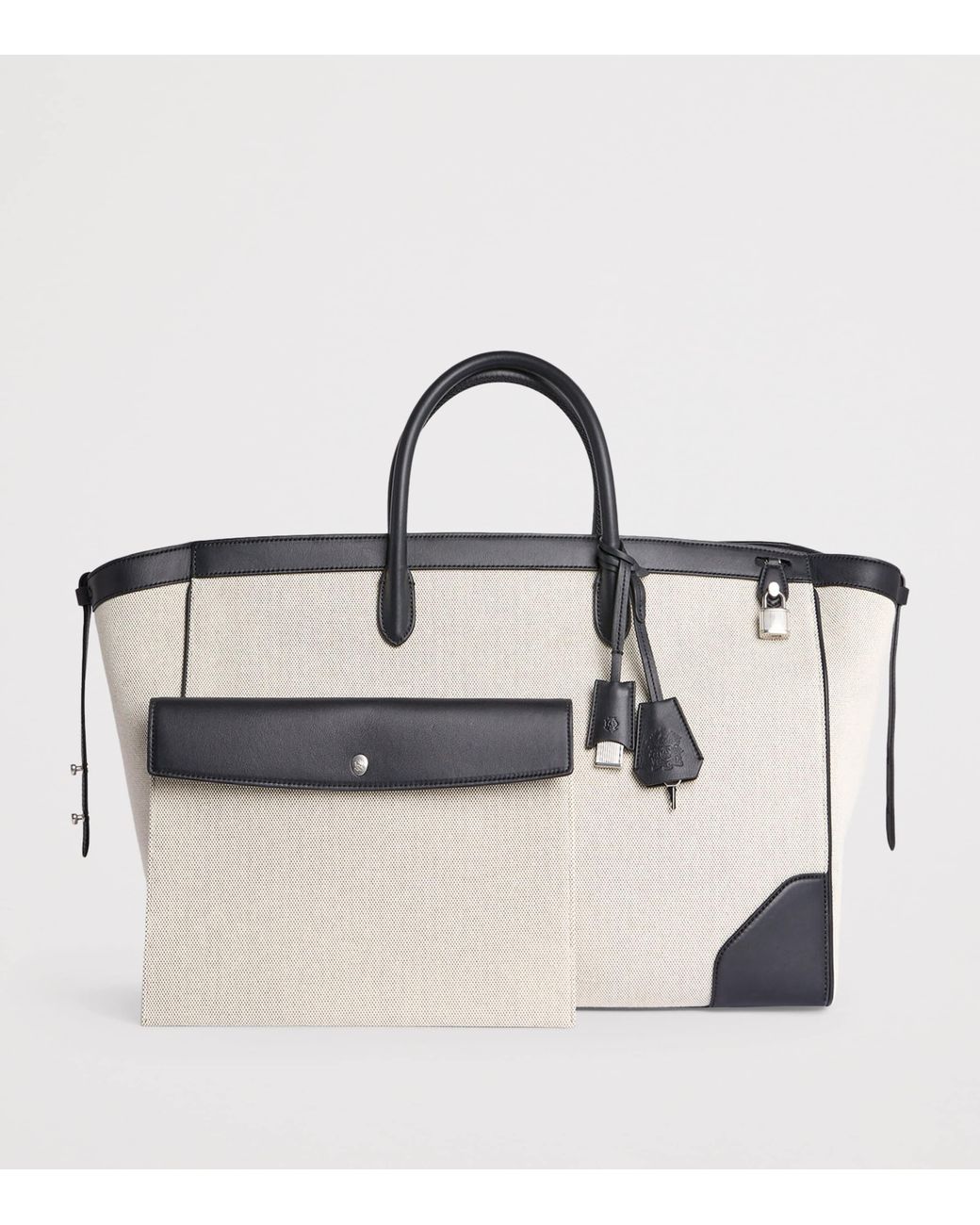 Dunhill Natural Cotton Canvas Century 45 Tote Bag for men