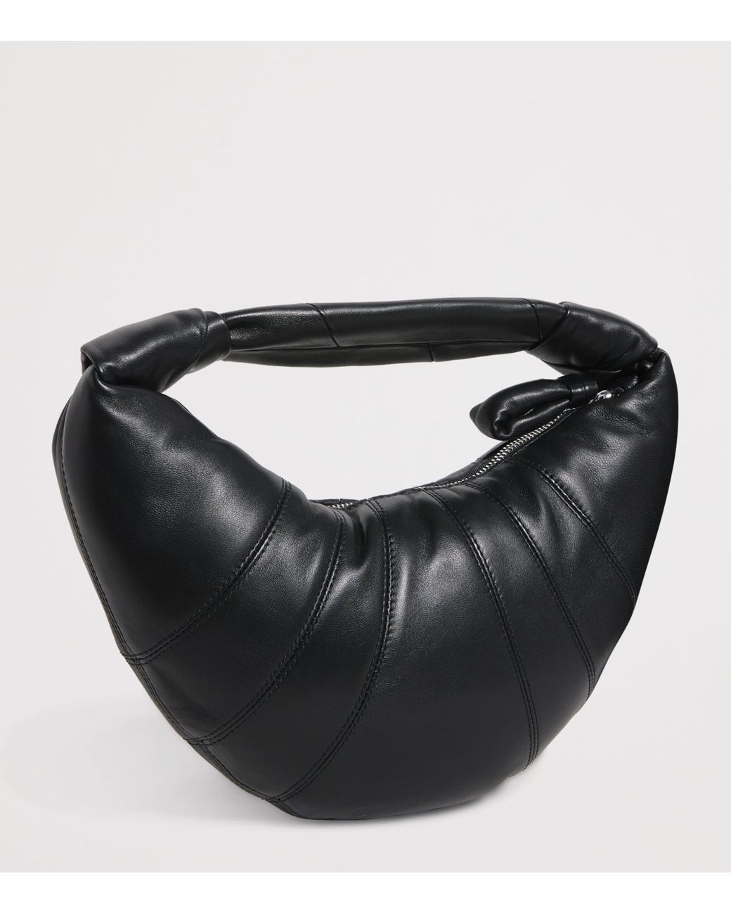 Lemaire Black Mini Lambskin Fortune Croissant Shoulder Bag