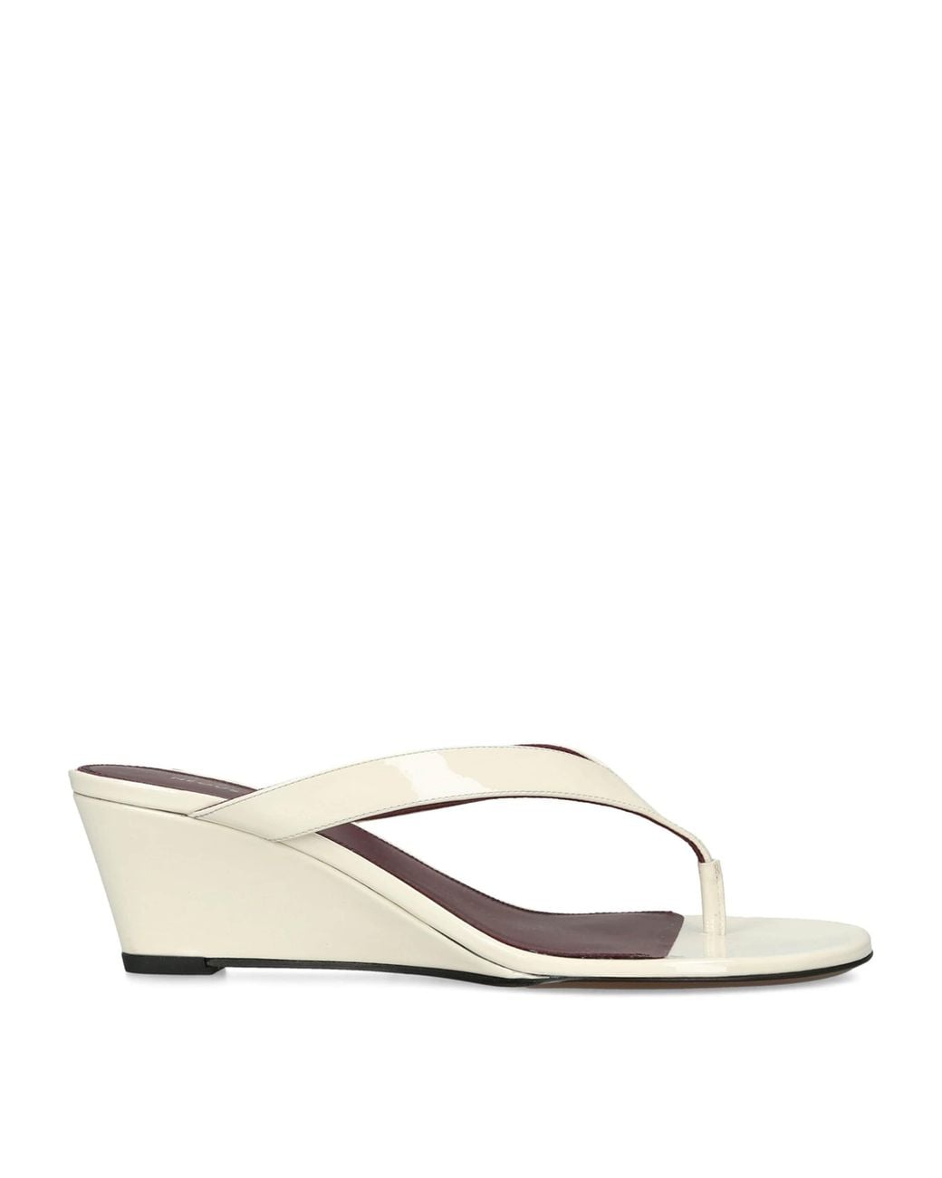 Neous White Patent Leather Tercus Wedge Sandals 50