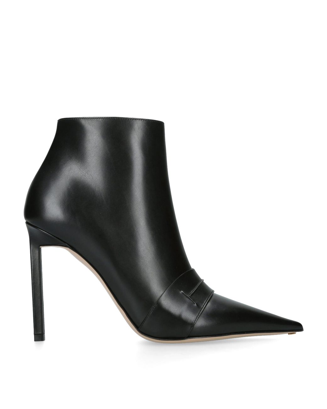 Tom Ford Black Leather Eva Ankle Boots 105 for men
