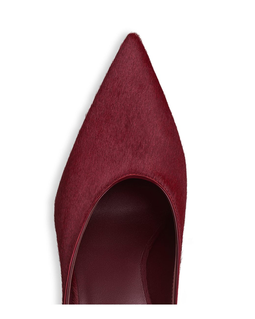 Alaïa Red Calf Hair Cube Wedge Mules 75
