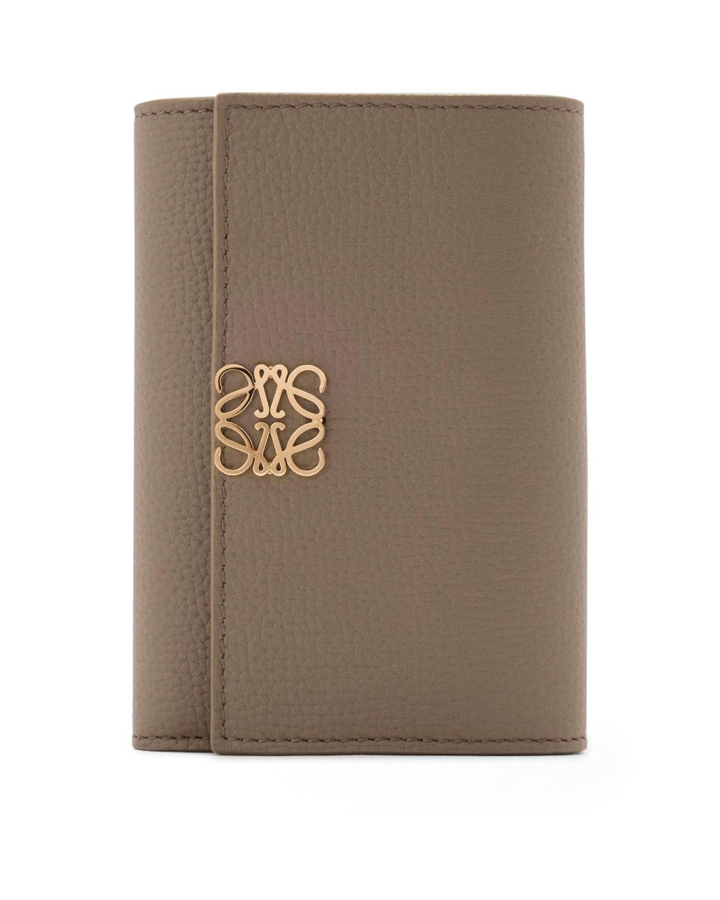 Loewe Brown Anagram Small Vertical Leather Wallet