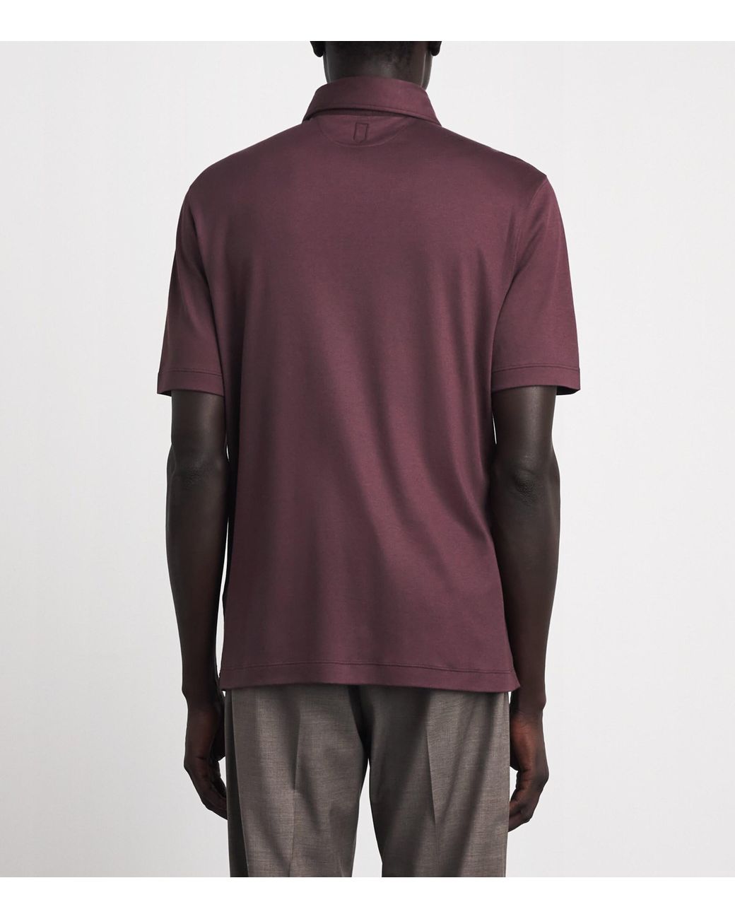 Canali Purple Cotton Polo Shirt for men